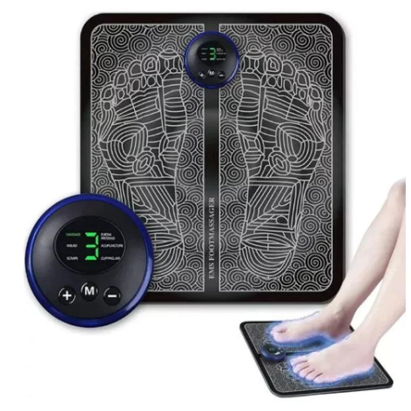 Massageador Elétrico EMS - Tapete para Pés, Pernas e Pulsos - Cybertech™