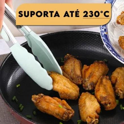 Kit Premium de Utensílios de Cozinha em Silicone Antiferrugem - 12 Peças com Cabos de Madeira - Cybertech™